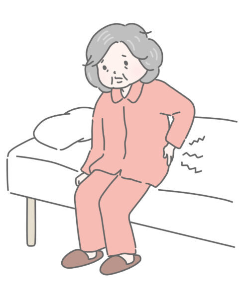 寝起き　痛み　女性